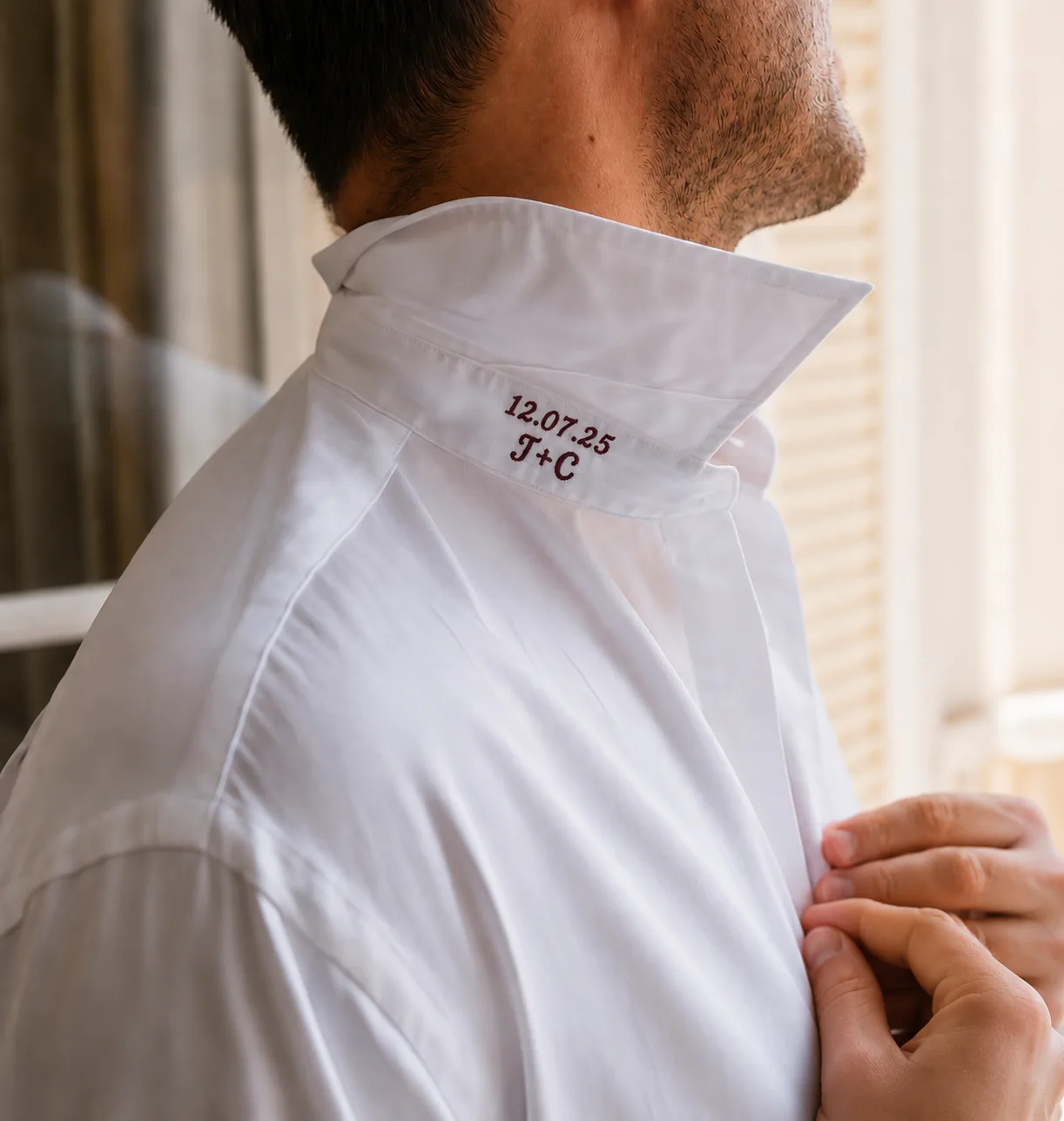 Broderie chemise mariage Paris — Paris Broderie